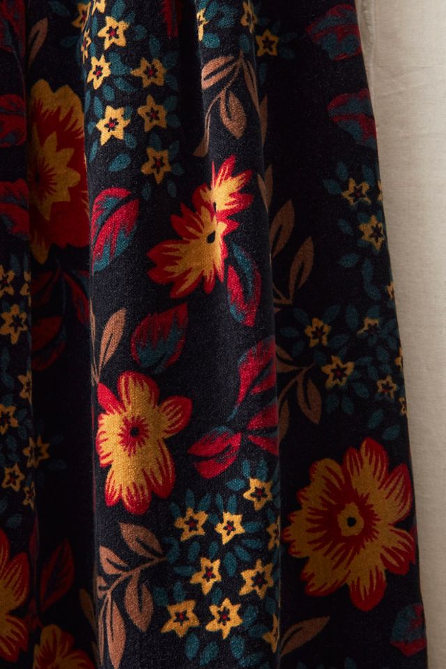 FP MART: Vintage: The Originals Floral Printed Velvet Maxi Skirt #2