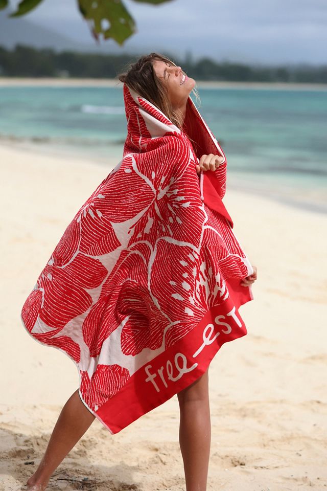 free-est Coastal Wildflower Beach Towel #3