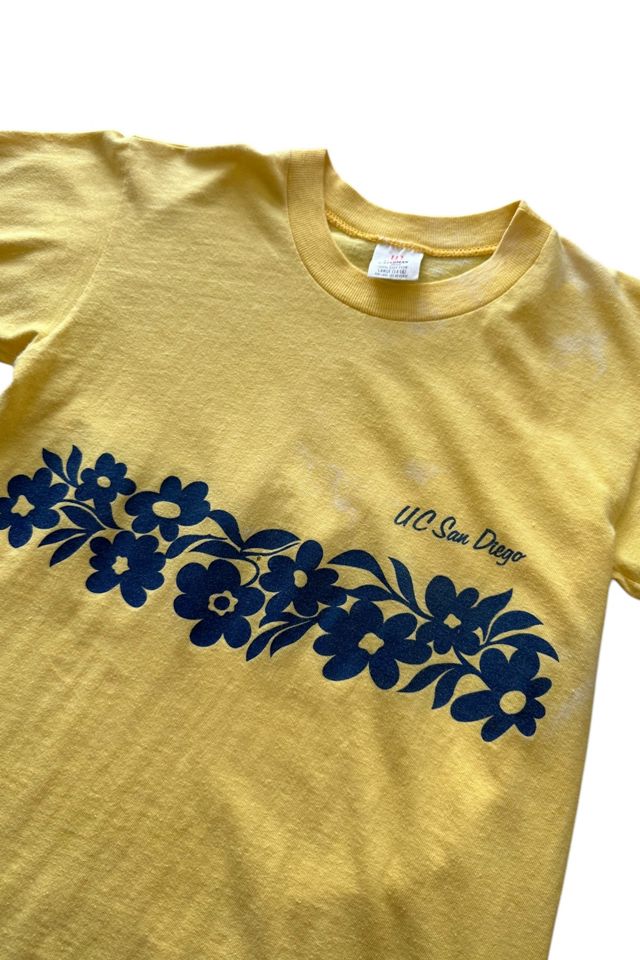 Vintage 1970s UC San Diego Floral T Shirt Selected By Vintage Warrior #1