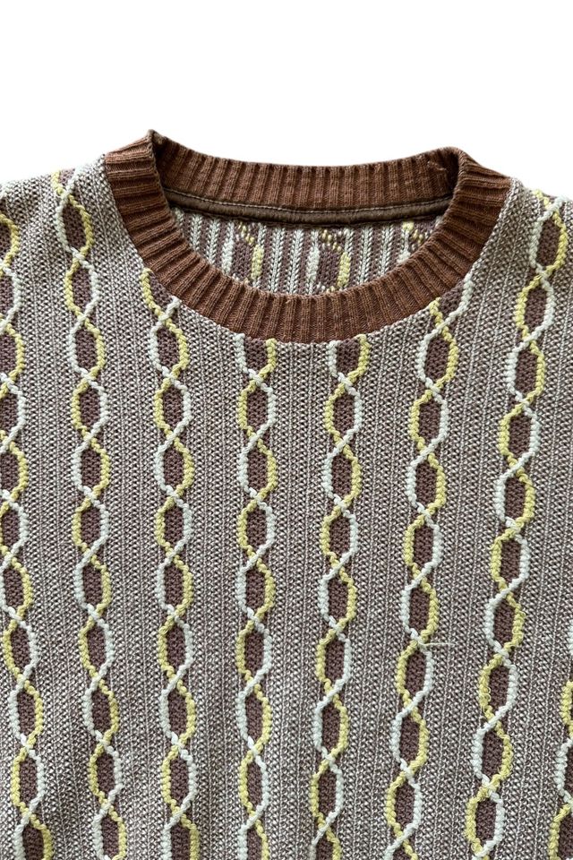 Vintage 1940s Cable Knit Cotton Shirt Selected By Vintage Warrior #2