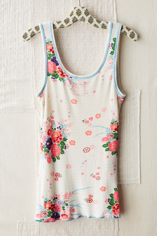 FP MART: Vintage: The Originals Ribbed Floral Tank #1
