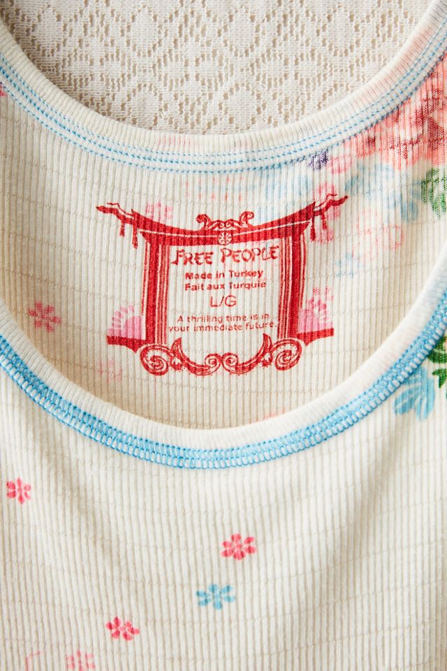 FP MART: Vintage: The Originals Ribbed Floral Tank #3