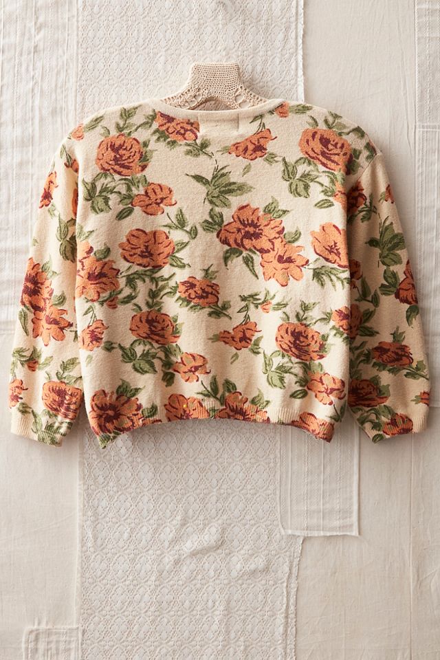 FP MART: Vintage: The Originals Cropped Floral Cardigan #1