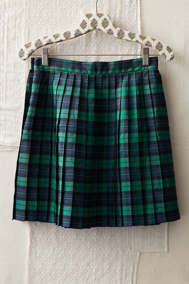 FP MART: Vintage: The Originals Plaid Taffeta Pleated Mini Skirt #1