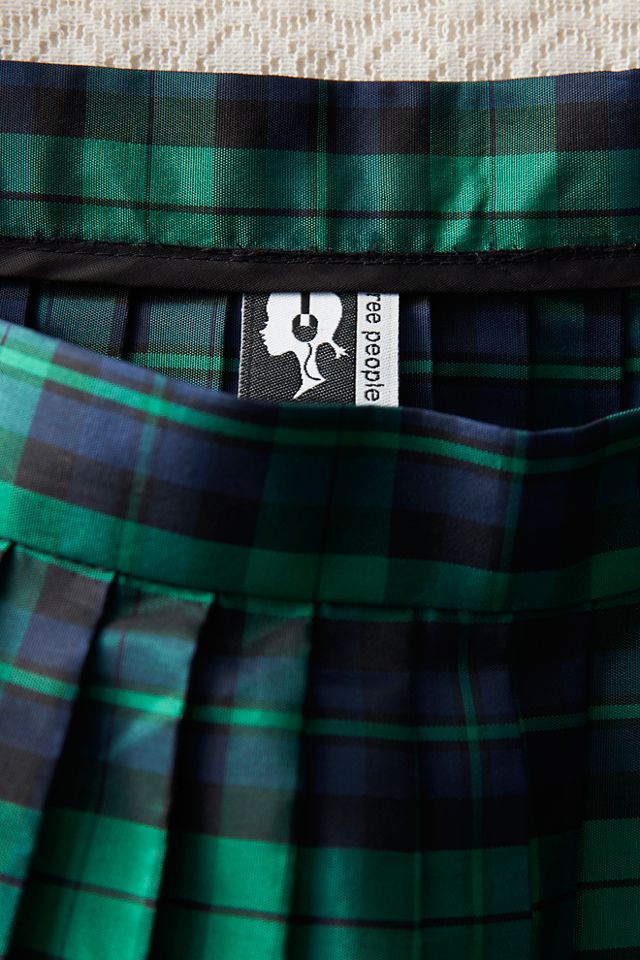 FP MART: Vintage: The Originals Plaid Taffeta Pleated Mini Skirt #3
