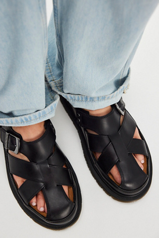 Dr. Martens Archive Fisherman Slingback Sandals at Free People in Black, Size: US 9