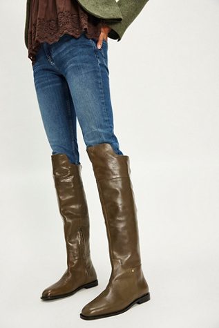 Clover Over-The-Knee Boots by Bronx at Free People in Green, Size: EU 38