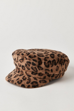 90's Moss Leopard Cadet Hat by Free People in Tan