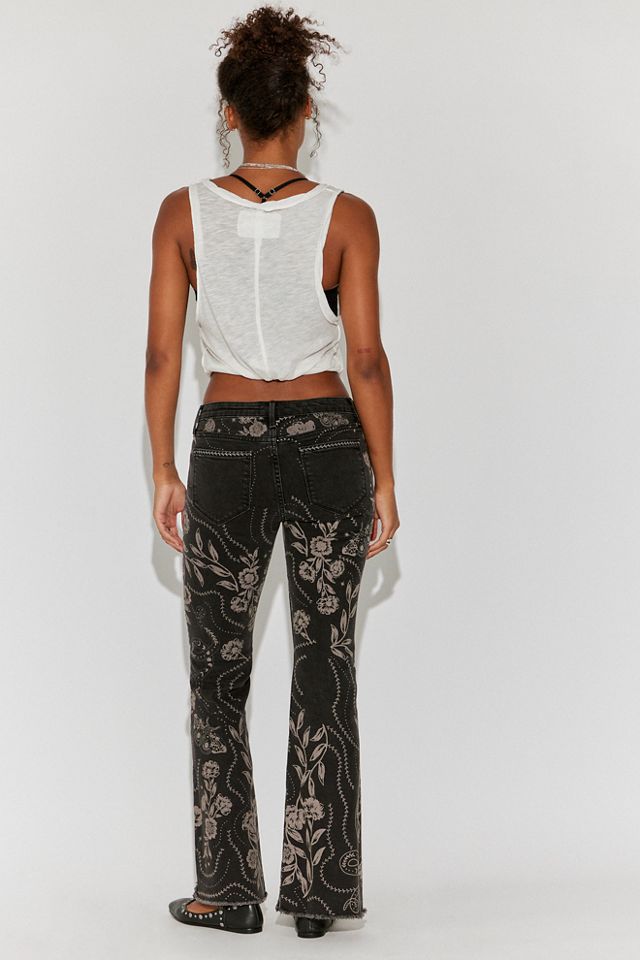 Driftwood Eva Printed Flare Jeans #1
