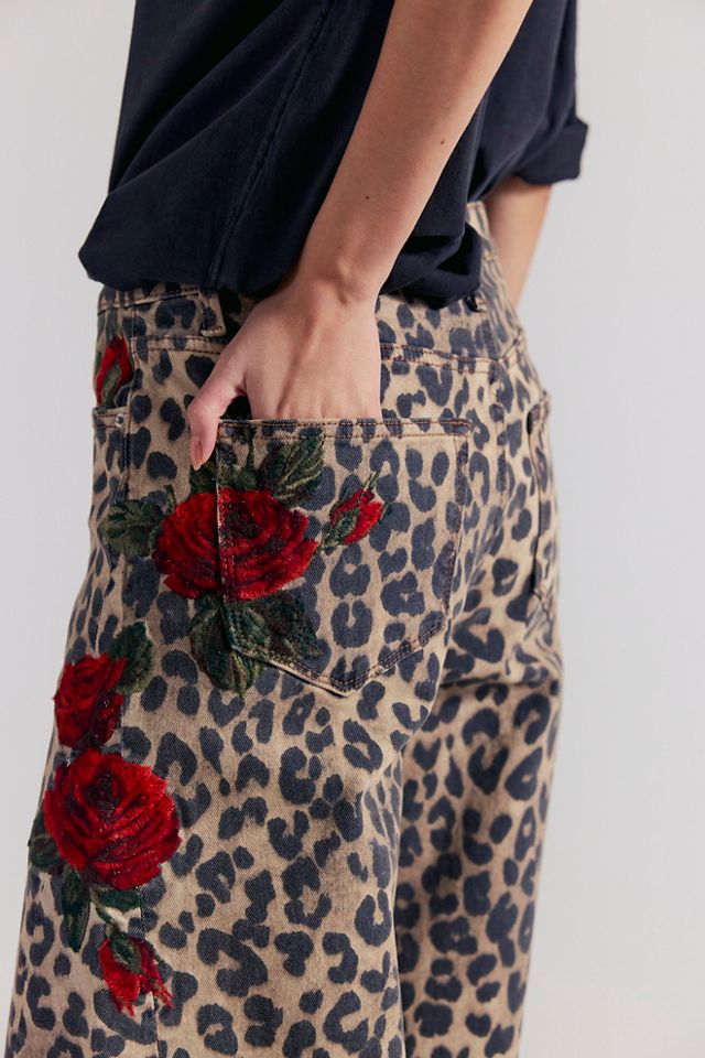 Driftwood Parker Printed Barrel Jeans #3