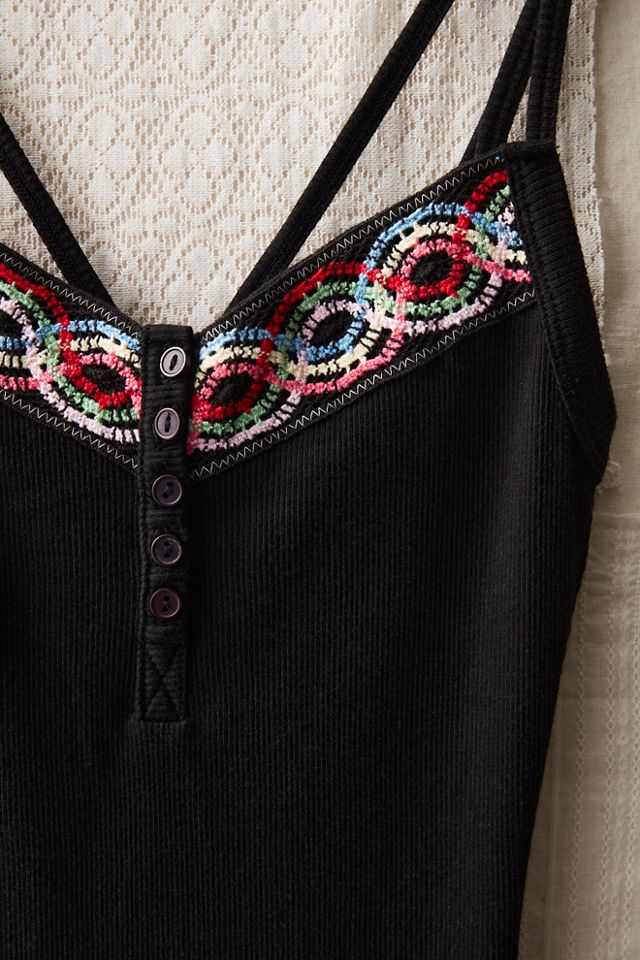 FP MART: Vintage: The Originals Embroidered Ribbed Cami #2