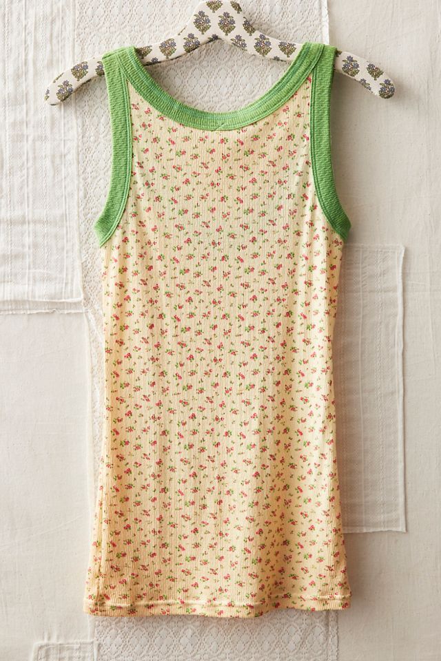 FP MART: Vintage: The Originals Ditsy Floral Ribbed Tank #1