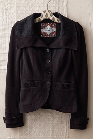 FP MART: Vintage: The Originals Knit Blazer With Jacquard Trim