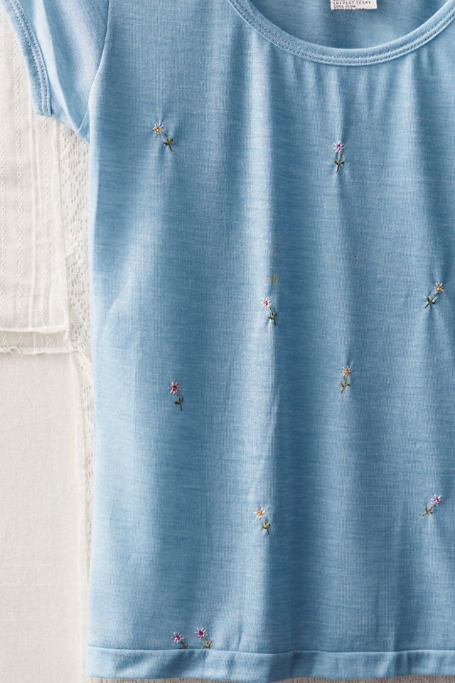 FP MART: Vintage: The Originals Embroidered Cap Sleeve Top #2