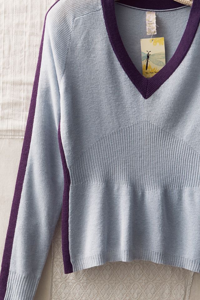 FP MART: Vintage: The Originals Colorblock V-Neck Sweater #2