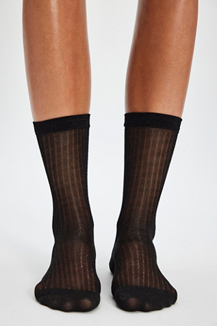 Beam Ribbed Lurex Socks