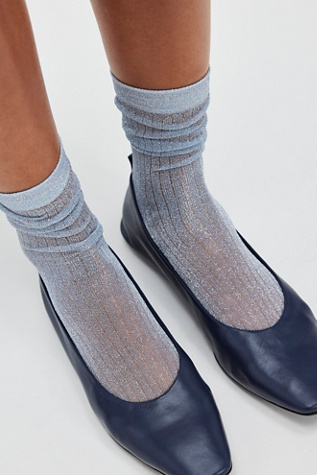 Beam Ribbed Lurex Socks