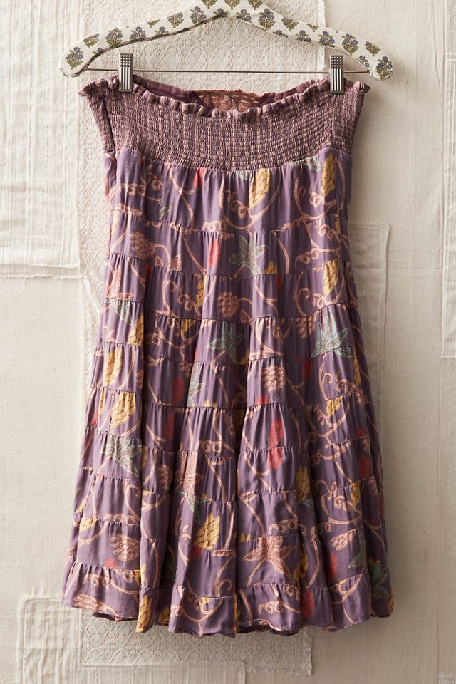 FP MART: Vintage: The Originals Strapless Printed Tiered Dress #1
