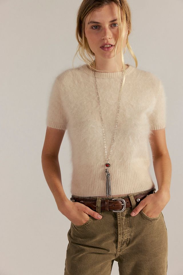 Belle Brushed Cashmere Tee