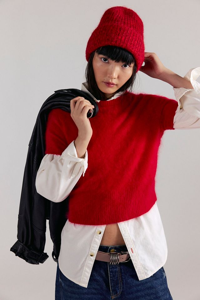 Belle Brushed Cashmere Tee #1