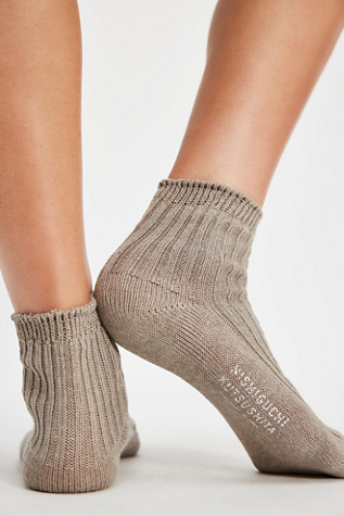 Linen Ribbed Socks