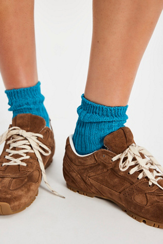 Chaussettes côtelées en lin
