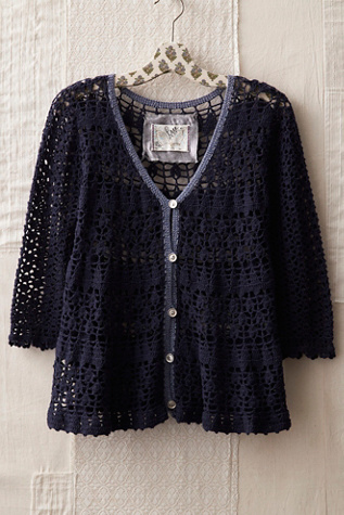 FP MART: Vintage: The Originals Crocheted Cardigan