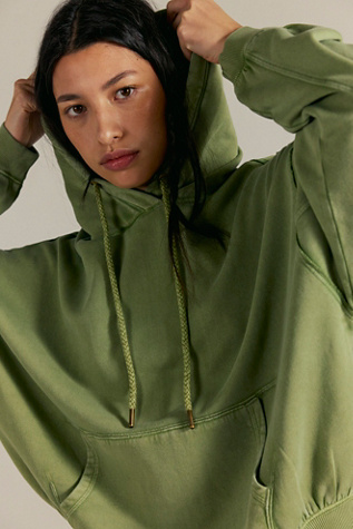 We The Free Of A Feather Hoodie at Free People in Green, Size: S