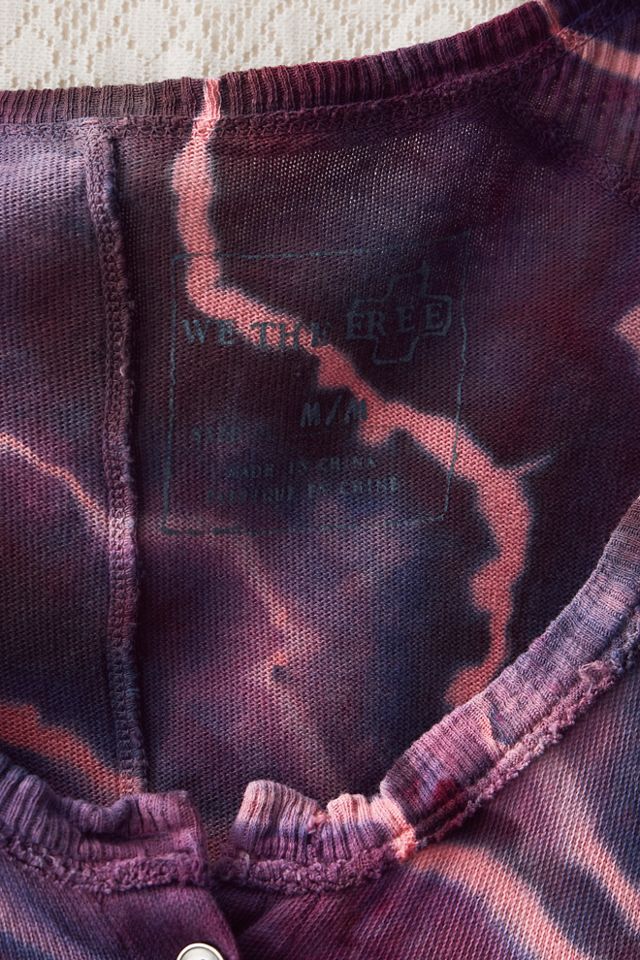 FP MART: Vintage: The Originals Tie Dye Knit Henley #3