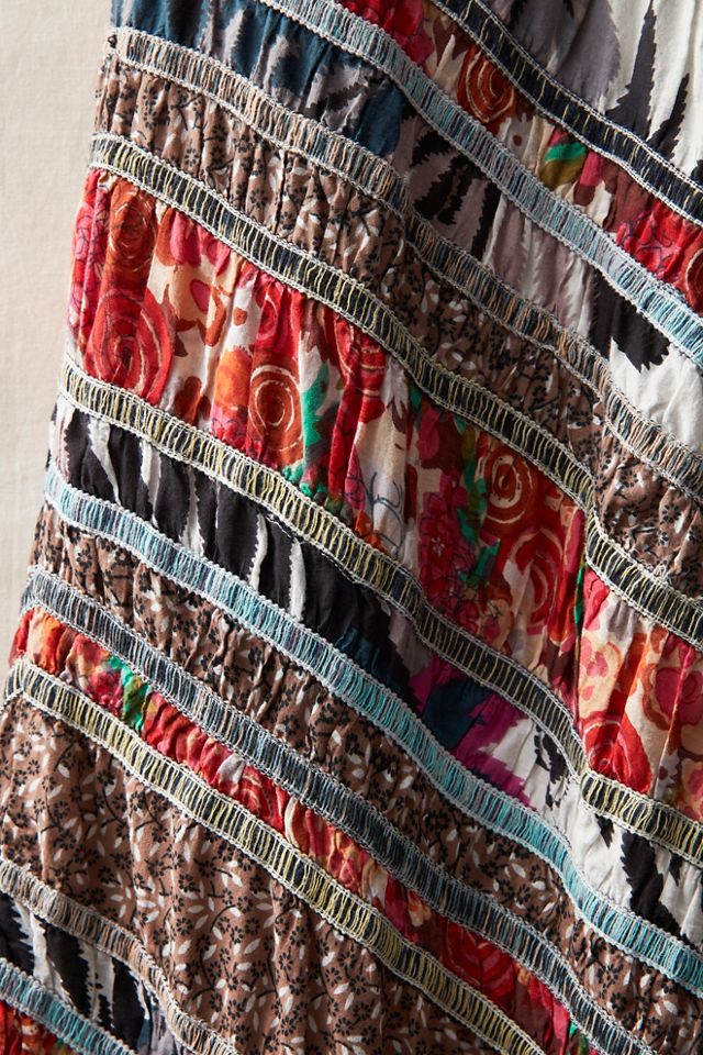 FP MART: Vintage: The Originals Mixed Media High-Waisted Maxi Skirt #2