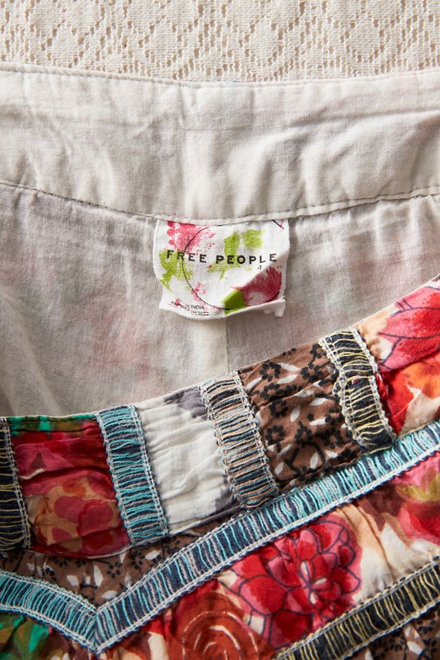 FP MART: Vintage: The Originals Mixed Media High-Waisted Maxi Skirt #3