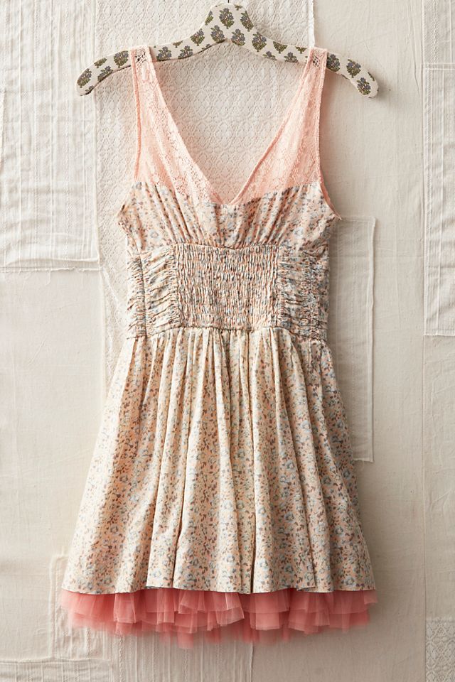 FP MART: Vintage: The Originals Floral And Lace Dress With Tulle #1