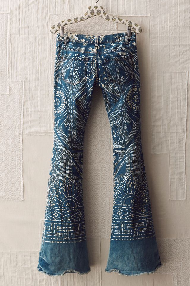 FP MART: Vintage: The Originals Bleached Patterned Low Rise Jeans #1