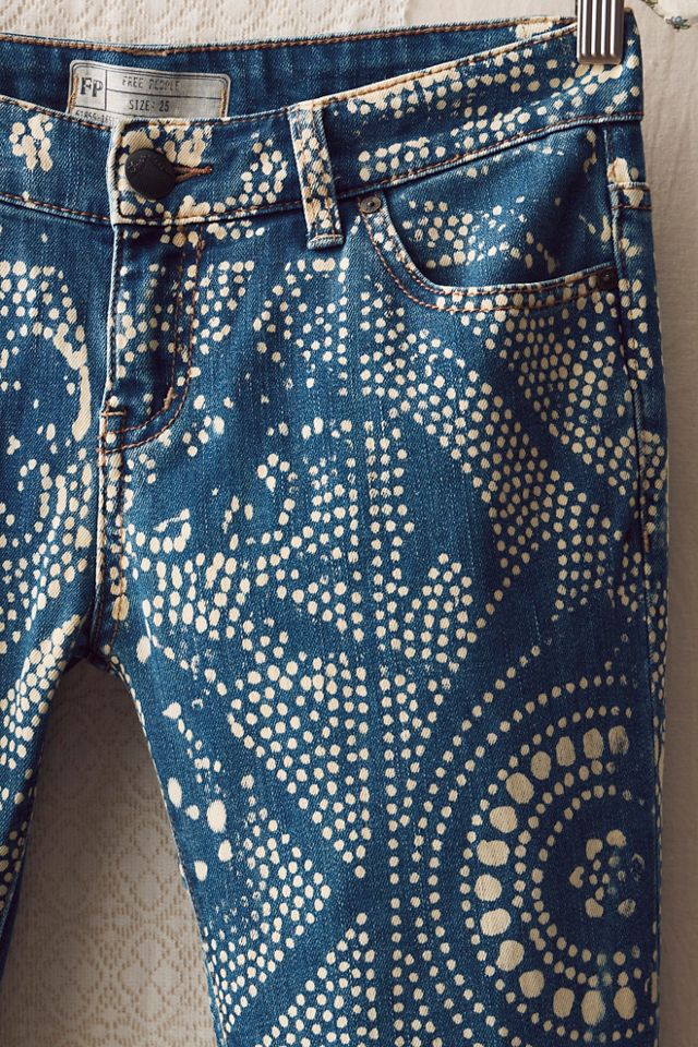 FP MART: Vintage: The Originals Bleached Patterned Low Rise Jeans #2