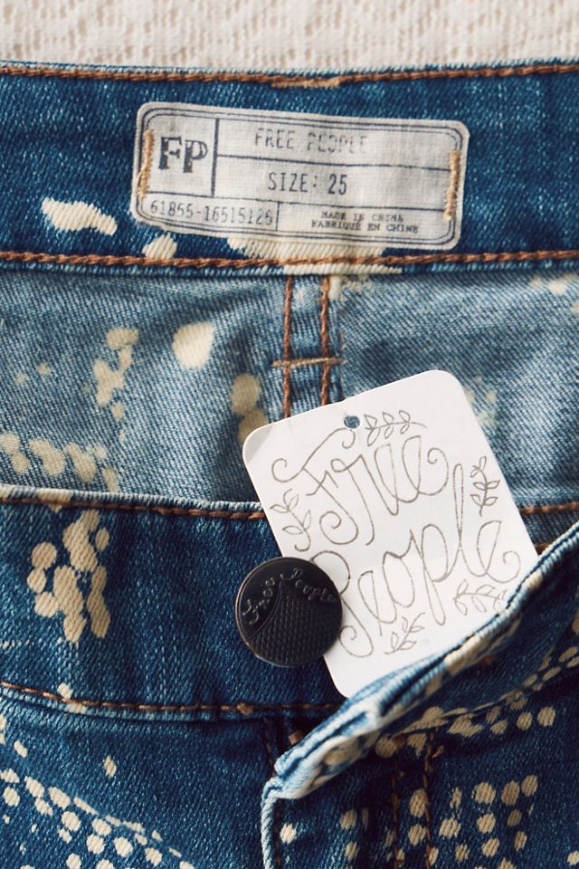 FP MART: Vintage: The Originals Bleached Patterned Low Rise Jeans #3