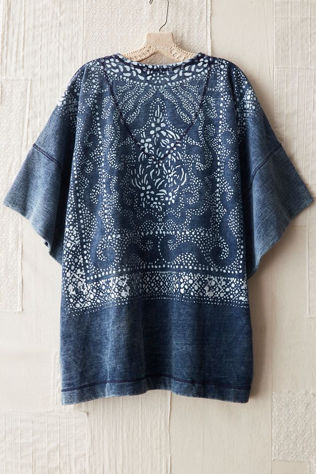 FP MART: Vintage: The Originals Indigo Heavyweight Knit Poncho #1