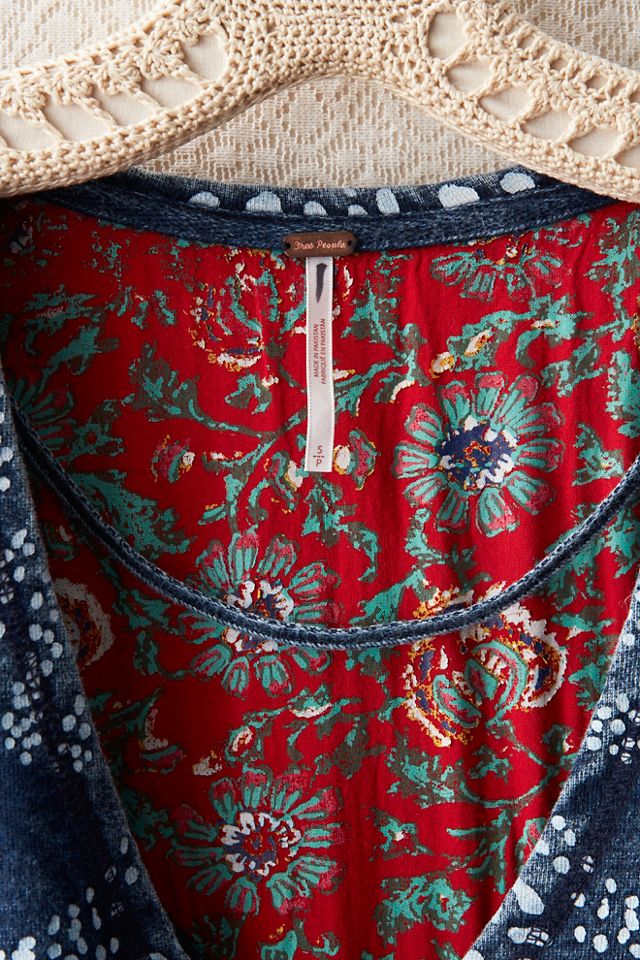 FP MART: Vintage: The Originals Indigo Heavyweight Knit Poncho #3