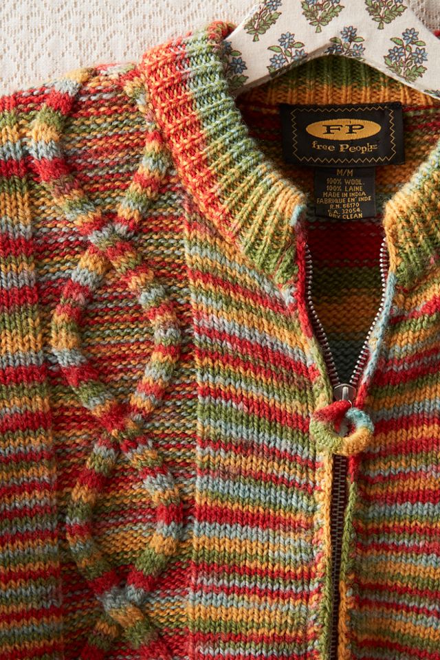 FP MART: Vintage: The Originals Space Dye Zip-Up Sweater #2