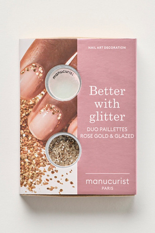 Manucurist Glitters Duo Rose Gold & Glazed at Free People in Pink