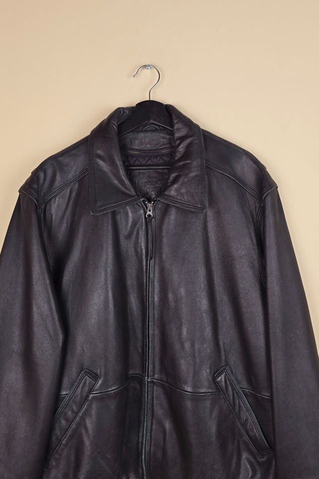 Vintage Bomber Leather Jacket Selected By The Igala NYC #1