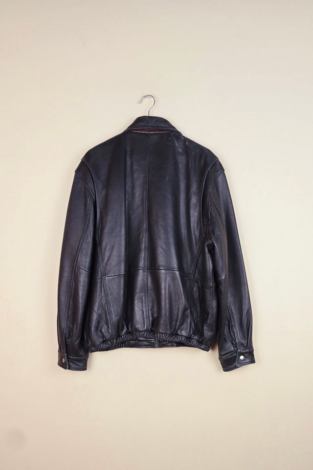 Vintage Bomber Leather Jacket Selected By The Igala NYC #2
