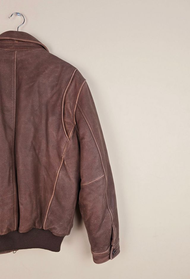 Classic Vintage Eddie Bauer Bomber Leather Jacket Selected By The Igala NYC #3