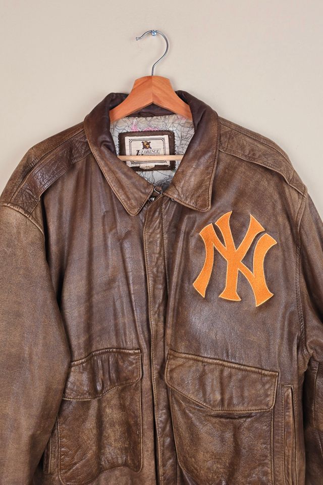 Vintage NY Bomber Leather Jacket Selected The Igala NYC #1