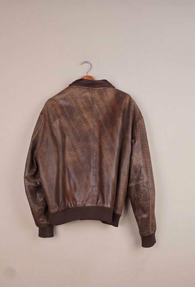 Vintage NY Bomber Leather Jacket Selected The Igala NYC #2