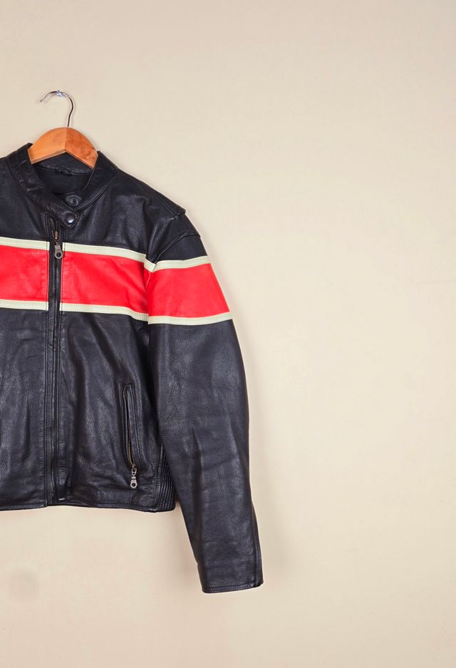 Vintage Biker Leather Jacket Selected By The Igala NYC #1