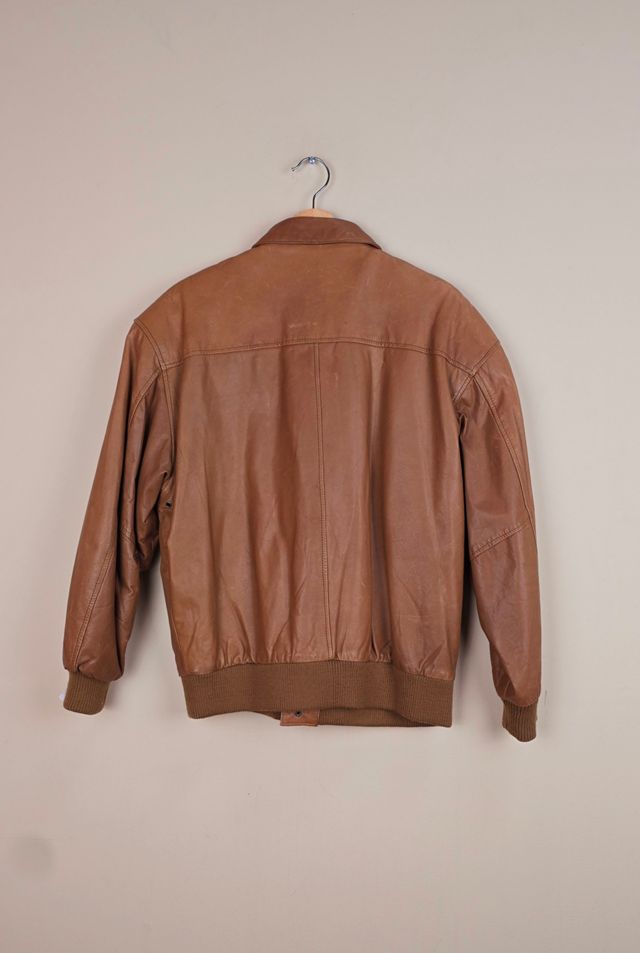 Vintage NY Bomber Leather Jacket Selected By The Igala NYC #2