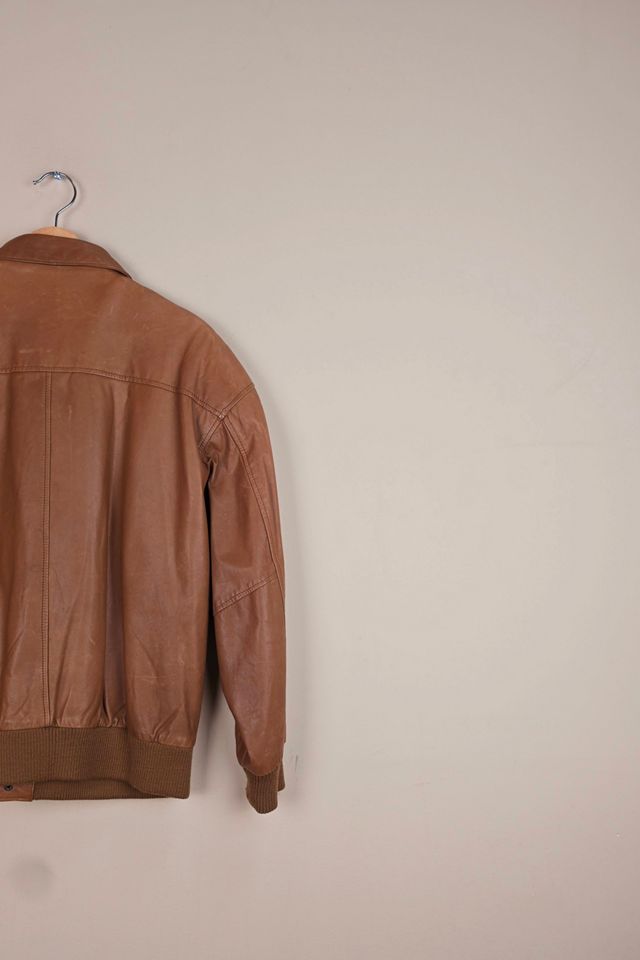 Vintage NY Bomber Leather Jacket Selected By The Igala NYC #3