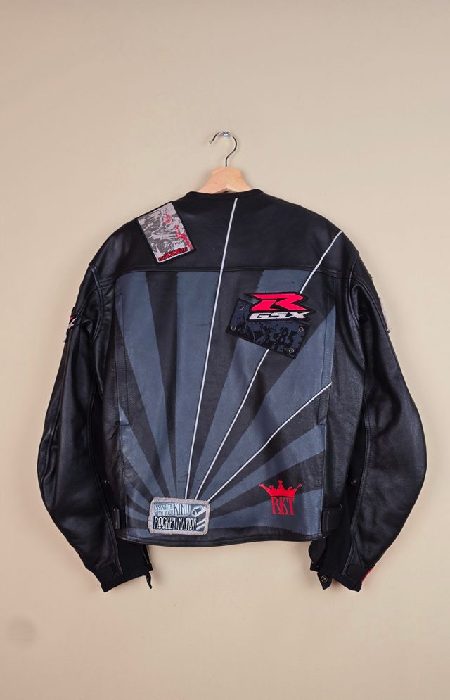 Vintage Joe Rocket X Suzuki Biker Leather Jacket Selected By The Igala NYC
