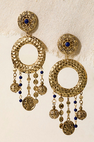 Florence Dangle Earrings at Free People in Gold