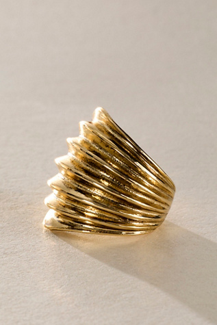 Remi Ring by Free People in Gold, Size: US 8
